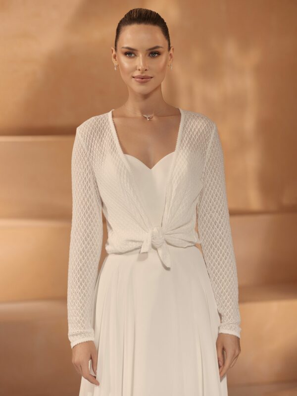 bianco evento bridal bolero e433 1