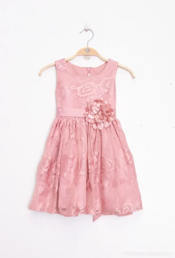 robe fille 156 vieux rose 66e94a7bf19f2