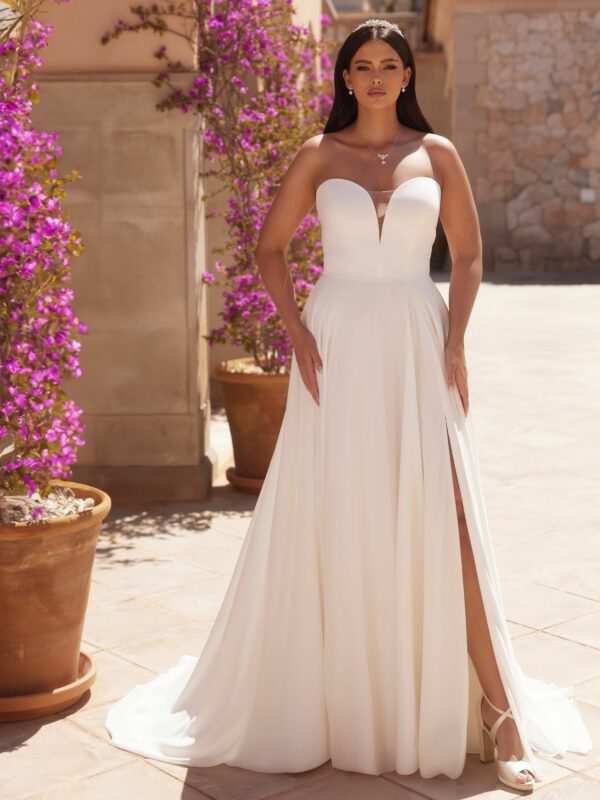 bianco evento dress plus size simona 1 1